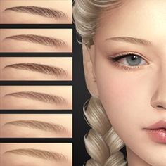 Thin natural eyebrows 5.2K Downloads | Create a Sim Natural Eyebrows, Sims 4, Eyebrows