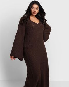 This oversized knit dress is comfortable and stylish. It’s versatile and can be styled with a belt for a different look. It has nice stretch with loose fit oversized sleeves. A great addition to your dress collection. Fabric 95% Cotton 5% Elastane Heavy Weight Oversized Knit Dress, Resort Swimwear, Maxi Bodycon Dress, Chic Sweater, Oversize Sleeves, Winter Closet, Dress Aesthetic, Long Sleeve Knit Dress, Sweater Dresses