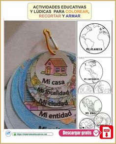 an id badge with the words mi casa milicadiar y armar on it