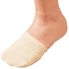 These cozy toe half socks keep your toes dry and comfortable while leaving your heels free. Gentle, non-binding elastic hugs the forefoot, preventing them from slipping off during wear. Pair them with slingback or backless shoes for discreet comfort all day or all night, or slip them on at home to keep toes warm without enclosing feet. Value-priced pack includes 2 pairs of half toe socks in natural color. One size fits most (women’s sizes 5–10 1/2). Women's socks made with 75% cotton/25% nylon. Comfortable Slip-resistant Socks, Comfortable Soft No-show Socks, Comfortable Lightweight No-show Socks, Slip-resistant Lightweight Comfortable Socks, Lightweight Slip-resistant Comfortable Socks, Beige Non-slip Socks, Comfortable Soft Beige Socks, Soft Comfortable Beige Socks, Comfortable Socks With Arch Support