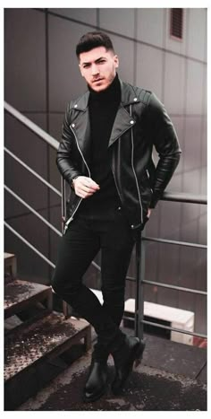 Introducing Our Exquisite On-Demand Leather Jacket: Tailored to Perfection!    Elevate your style game with our custom-tailored leather jacket, meticulously crafted to capture your unique essence. Handcrafted from premium, supple leather, this jacket exudes timeless elegance while offering a contemporary edge that will turn heads wherever you go.    🖤 Unparalleled Quality and Craftsmanship 🖤    At AlitailoringShop, we are dedicated to delivering unrivaled quality and craftsmanship. Each leathe Black Leather Jacket Outfit, Alien Movie, Leather Jacket Outfit Men, Gentlemens Guide, Black Leather Jacket Men, Black Outfit Men, Hairstyle Men, Masculine Fashion, Leather Jacket Outfits