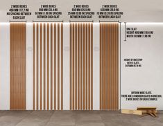 an image of a room divider with measurements