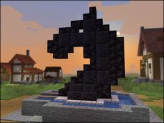 Minecraft Skeleton Horse Stable, Minecraft Small Statue Ideas, Minecraft Swem Horse, Minecraft Horse Statue, Minecraft Statues Easy, Minecraft Horse Stables Ideas, Minecraft Animal Statues, Statues Minecraft, Minecraft Statue Ideas