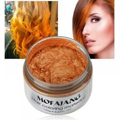 short description is not available Size: 120g.  Color: Orange. Hair Color Wax, Ashy Hair, Grey Hair Dye, Temporary Hair Dye, Diy Hair Color, Hair Color Cream, Temporary Hair Color, Hair Pomade, Permanent Hair Dye