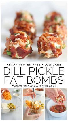 Keto Bacon, Fat Bomb, Resep Diet, Fat Bomb Recipe, Keto Fat, Keto Recipes Dinner, Low Carb Snacks, Dill Pickle, Diet Keto