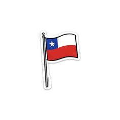 a sticker with the flag of chile on it