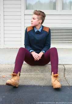 Queer looks Dapper Tomboy, Soft Butch, Queer Style, Butch Fashion, Androgynous Girls, Tomboy Femme, Mens Inspiration