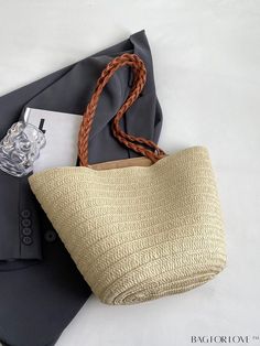 BagForLove - Large Straw Woven Tote: Chic Beach Shoulder Bag for Women - Stylish Handbag Product Description Color Beige Strap Type Double Handle Bag Size Large Pattern Type Plain Style Vacation Type Straw Bag Closure Type Zipper Material Paper Size Chart INCH CM Bag Length Bag Width Bag Height Handle Height 16.5 inch 4.3 inch 11.4 inch 11.8 inch Bag Length Bag Width Bag Height Handle Height 42 cm 11 cm 29 cm 30 cm Details Pictures Similar Products h2 { text-align: center; } /* æ¢è¡ */ li{ white-space: normal; word-break: break-all; word-wrap: break-word; } .red-box { width: 100%; display: flex; flex-direction: row; flex-wrap: wrap; justify-content: center; } .red-box > div { width: 190px; height: 250px; margin: 10px; } .red-box > div > a > img { width: 190px; height: 250px; } .size-box Womens Essentials, Paper Sizes Chart, Beach Bucket, Stylish Shoulder Bag, Pink Backpack, Word Wrap, Women Essentials, Beach Tote, Bag Set