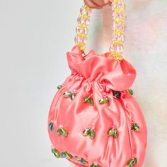 This Beautiful Bag Is Arm Candy For Your Next Event. Color On Tag Describes It As Pink , But It Looks More Coral/Peach To Me. Spring Evening Bag With Pearl Handle, Spring Party Bags With Pearl Handle, Spring Party Shoulder Bag With Pearl Handle, Spring Handheld Bag With Pearl Handle, Trendy Pink Shoulder Bag With Pearl Handle, Handheld Bags With Pearl Handle For Spring, Trendy Beaded Shoulder Bag For Spring, Trendy Spring Beaded Shoulder Bag, Summer Pink Beaded Shoulder Bag