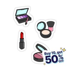 Decorate laptops, Hydro Flasks, cars and more with removable kiss-cut, vinyl decal stickers. Glossy, matte, and transparent options in various sizes. Super durable and water-resistant. 4 Stickers Makeup Stickers, Makeup To Buy, Decorate Laptops, Kiss Cut, Vinyl Decal Stickers, Vinyl Decal, Kiss, Water Resistant, Vinyl