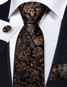 Brand: Barry Wang Material: 100% Silk What You Get: Same design Tie, Pocket Square & Cufflinks? Size: Necktie in 59" Length & 3.35" width at the tip, pocket square in 9"x 9"size Quality: Barry Wang Focus on Ties for Many Years, Good Quality Interlining Makes Our Ties Weighted and Elastic, Which are Easily Designed for A Perfect Knot.For More Quality Stylish Ties with Unbeatable Price, Please Click Our shop to Check More.With So Much Choice and Impeccable Quality, There's No Excuse Not to Have A Gold Paisley, Paisley Tie, Mens Formal, Paisley Design, Tie And Pocket Square, Wedding Suits