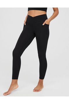 THE LOOK: Lightly brushed with a matte finish./THE FEEL: Lightweight & buttery-soft. Just a hint of compression./THE MOVES: Low-to-medium intensity workouts. Busy WFH/errands days./Accessibility deets: Tagless label to minimize irritation & maximize Aerie Clothing, Christmas Gifts For Teen Girls, Aerie Real, Offline By Aerie, Pocket Leggings, Intense Workout, Teen Girls, Christmas List, Gifts For Teens