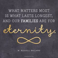 a quote from m russell ballard on the meaning of family