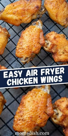 easy air fryer chicken wings on the grill