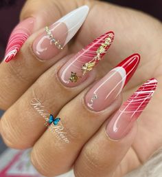 Nail Salon Design, Edgy Nails, Almond Nail, Salon Design, Fancy Nails, Types Of Nails