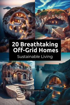 the cover of 20 breathtaking off - grid homes