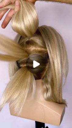 Updos For Medium Length Hair Bridesmaid, Mid Length Updo Wedding, Funky Updos For Medium Length Hair, Bridal Updos For Medium Hair Tutorial, Thick Hair Updo Easy, Mid Length Hair Updo, Updo Video Tutorial, Mid Length Hairstyles Updo, Updo Tutorial Videos