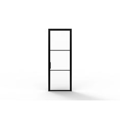 an open door on a white background