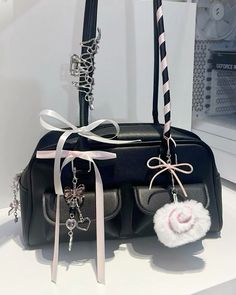 Coquette Accessory, Korean Shoulder Bag, Korean Bag, Huh Yunjin, Aesthetic Bags, Inspiration Aesthetic