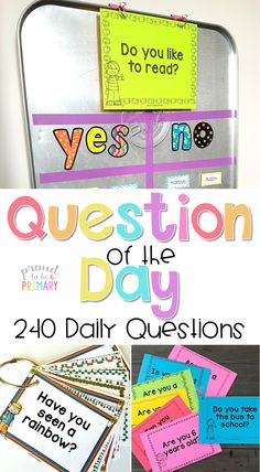 the question day is an important activity for students to practice their writing skills and read alouds