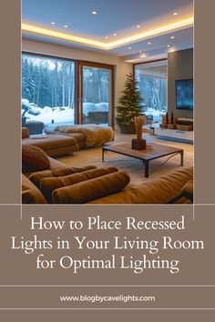 a living room filled with furniture and a christmas tree in the middle of the room