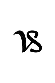 the letter s and v is made up of black letters