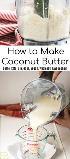 how to make coconut butter in a blender