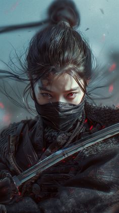 Warrior Woman Aesthetic, Africa Symbol, Virgin Mary Tattoo, Kuroko No Basket Characters, Woman Aesthetic, Real Anime, Samurai Art