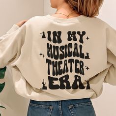 The perfect Sweatshirt for actors, actresses, and theater lovers! A matching Christmas gift for theater students, theater teachers, and obviously musical theater lovers. → How to place an order Select the shirt color and size and click Add to Cart. For multiple items, return to the listing and repeat the steps. → Care instructions Machine wash cold, inside out, with like colors. Only non-chlorine bleach. Tumble dry low. Medium iron. Do not iron decoration. Double-needle stitched neckline, bottom Theatre Shirts, Musical Theater, Iron Decoration, Christmas 2024, Musical Theatre, Shirt And Pants, School Stuff, Shirt Color, San Jose