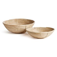 This oversized low bowl cane rattan set of two are stacked, not woven creating a more substantial basket. With a light and refined look, cane rattan is at home in the modern to transitional space. Birch Lane™ Evah Rattan Decorative Bowl - Set of 2 - Decorative Plates & Bowls in Brown | Size 5.0 H x 16.25 W x 16.25 D in Rattan Interior, Wreath Wall Art, Natural Interior, Outdoor Pots, Food Display, Natural Care, Decorative Bowl, Candle Vase, Outdoor Lanterns