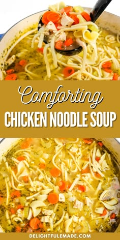 this chicken noodle soup is so easy to make and it's full of flavor