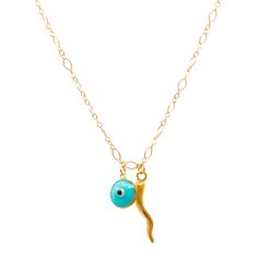 Double Dose Charm Necklace in Turquoise –         Ragen Jewels Cute Acrylic Nails