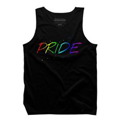 Channel your inner artist with the LGBTQIA+ Pride premium ring spun cotton graphic Men's tank top created by Kasparovx for Design By Humans. It's time to add a pop of color, a splash of humor, and a whole lot of creativity to your day with apparel designed by one of our global artists. We're here to help you find that perfect you style! Multicolor Sleeveless Graphic Print T-shirt, Black Tops For Pride Streetwear, Black Screen Print Tank Top For Summer, Pride Streetwear Top With Screen Print, Black Pride Screen Print Top, Black Screen Print Tops For Pride, Black Screen Print Top For Pride, Lgbtqia Pride, Pride Rainbow