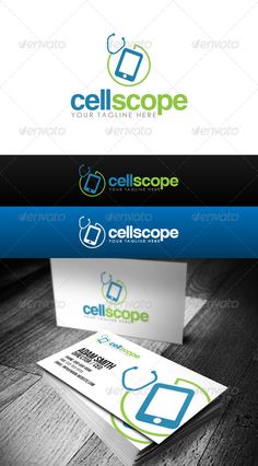 cellscope logo design with business cards and envelopes - objects logo print templates