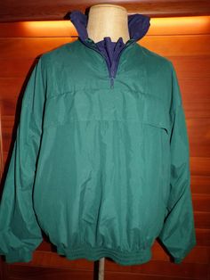 Sunderland Of Scotland Dolphin 1/4 Zip Pullover Waterproof Golf Jacket. Men's Size 2XL. Length Is 32". 28" Straight Across The Front Flat, Arm Pit To Arm Pit. 2 Pockets In Front. Elastic, Stretch Waist. Elastic In The Cuffs. Excellent Condition. Waterproof, Breathable Rainwear. Green Half-zip Windbreaker For Winter, Golf Jacket, Golf Jackets, 1/4 Zip Pullover, Sunderland, Rain Wear, 1/4 Zip, Dolphins, Mens Jackets