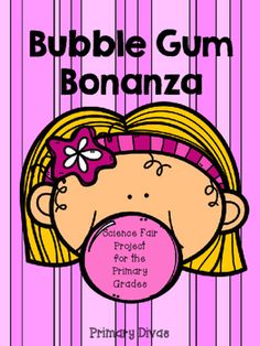 I created this project at the request of a customer.  Her question was "Which brand of bubble gum makes the biggest bubbles?"  This download includes all of the labels, signs, and recording sheets to accompany this project and display board (with title, purpose, hypothesis, materials, procedure, and results), log book, and written report.   This product is not editable. This 21 page download contains:Labels for Bubble Gum  page 3Labels for Board  page 4-6Title for Board  Page 7Purpose  page 8Hyp Bubble Gum Science Fair Project, Bubble Gum Brands, Reading Fair, Winter Reading, Science Fair Project, Book Cover Page, Winter Reads, Bulletin Board Sets, Big Bubbles