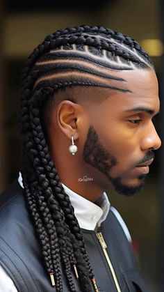 DM if you want to license these Afro Braids Men, Braids Men Black, Male Braids Hairstyles, Short Hair Dreadlocks, Short Afro Styles, Hairstyles Locs, Cornrow Braids Men, Man Cut, Hair Braid Designs