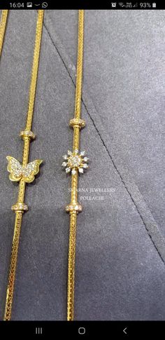 Diamond Tali Chain, Kodi Mugappu Design, Thali Kodi Designs Gold Latest, Gold Thadu Designs, Muggapu Thali Chain Gold, Thali Mogappu Designs Latest, Talli Chains Gold, Marriage Chain Designs, Thaali Kodi Designs Gold