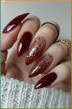 Vampire Inspired Nails, Fashion Nail Designs, Autumn Nail Designs, Autumn Nail, October Nails, Red Nail Designs