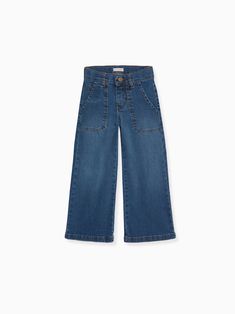 A perennial favourite that transcends the seasons, La Coqueta debuts the iconic Enola Girl Wide Leg Jeans, a staple silhouette that ensures plenty of wear all year long. Easy to wear, style, and adore, our charming denim jeans have a wide leg shape, patch pockets, belt loops and a handy zip-fly and button to fasten. Crafted from classic blue cotton with a touch of elastane for extra stretch, they have a flattering silhouette ideal for weekend wear. Complete the look with La Coqueta’s effortless Navy Outfit, Weekend Wear, The Seasons, Classic Blue, Nappa Leather, Sewing Ideas, Short Girls, Wide Leg Trousers, Wide Leg Jeans