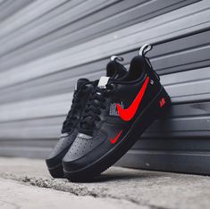 "Unleash your daring spirit with our Custom Air Force 1 Black Red shoes! Designed for the risk-takers, these bold shoes feature a striking black and red color scheme that will make you stand out from the crowd. Step into a world of adventure and make a statement with every step!" 🔥 100% genuine, Brand New. 👟 Custom sneakers. 💫 Every pair is hand-made to order. ✨ Best quality waterproof and scratch-proof paints used.✨ 1000+ satisfied customers across various platforms. 🌎Free worldwide shippin Babe Shoes, Black Red Shoes, Red Color Scheme, Nike Shoes Women Fashion, Bold Shoes, Shoes Boots Timberland, Nike Fashion Shoes, Red Color Schemes, Nike Air Jordan 11