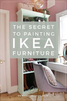 the secret to painting ikea furniture