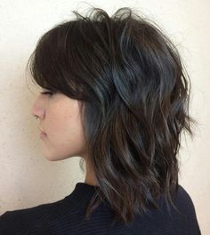 Medium Shag Hairstyles, Layered Thick Hair, Modern Shag Haircut, Modern Shag, Medium Shag Haircuts, Thick Hair Styles Medium, Swept Bangs, Shaggy Haircuts, Shag Hairstyles