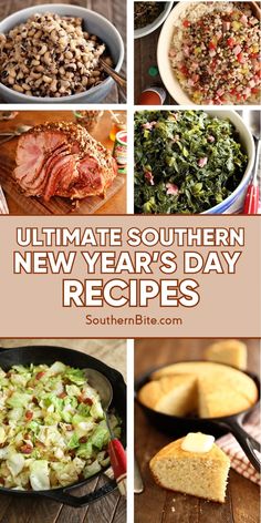 the ultimate southern new year's day recipe roundup is featured in this post