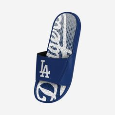 Be sure to thank your feet for all that walking they help you do by keeping them comfy in these Los Angeles Dodgers Gradient Wordmark Gel Slides! Features Gradient, team-colored design with bold wordmark logo display on footbed so you can fan on with every step Team logo display on straps, in case there were any doubts where your allegiances lie Gel overlay on footbed to keep your feet feeling as good as they look Two-piece reinforced padded adjustable strap to keep you secure Textured outsole s Non-slip Slip-on Sport Sandals, Breathable Sports Slides, Breathable Slides For Sports, Functional Sports Slip-on Sandals, Breathable Sporty Slide Sandals, Comfortable Slip-on Sport Sandals For Sports, Sporty Non-slip Slip-on Sport Sandals, Sporty Slide Sport Sandals For Sports, Sporty Non-slip Training Sandals