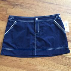 Nwt Nautica Skirt 100% Nylon For Quick Drying. Size (E) Casual Navy Skort With Pockets, Casual Navy Skort, Casual Navy Lined Skort, Casual Navy Skort With Lined Skirt, Womens Skirt, Blue Color, Blue And White, White, Women Shopping