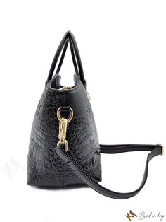 BirdinBag - Chic Crocodile Pattern Womens Cross Body Handbag with Single Shoulder Strap Cross Body Handbag, Adjustable Bag, Crocodile Pattern, Handle Bag, Cross Body Handbags, Top Handle, Cross Body, Pu Leather, Top Handle Bag