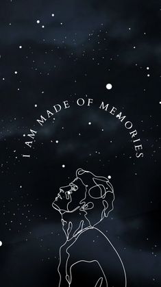 i am made of memores poster with an image of a man's face