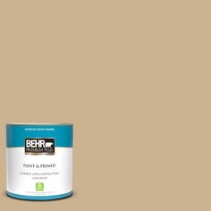 a can of behr paint on a white background