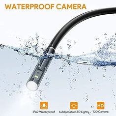 the waterproof camera is being used to take pictures in the ocean or on land